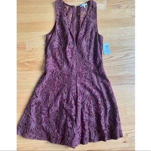 Maroon Cocktail Romper